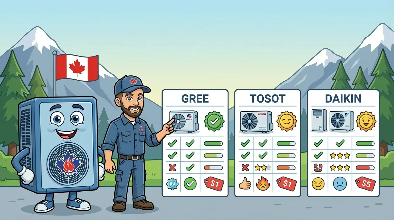 Gree vs. Tosot vs. Daikin Heat Pumps: Which One Fits Lower Mainland Homes?