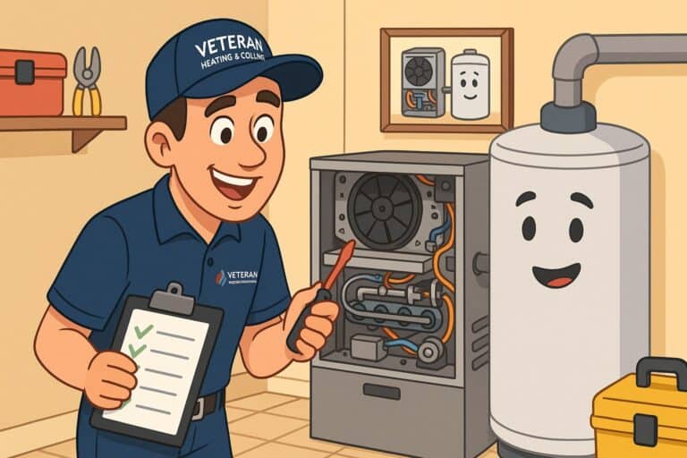 Veteran heating and cooling winter